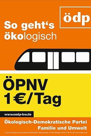 Plakat Regionalwahl 365-Euro-Ticket